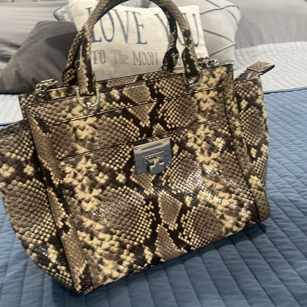 Michael Kors Tina Python Satchel - image 2